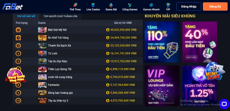 Khuyến Mãi Nạp Tiền Thường Xuyên betvnd game